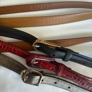 Set of Three leather Lauren Ralph Lauren Belts size M